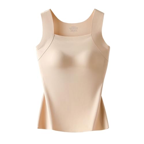 Tank Tops with Built in Bras for Older Women Sleeveless Wide Strap Camisole - image 4