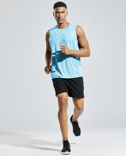Image of MIER Men's Sleeveless Tank Top Dry Fit Workout Muscle Tee Shirt for Running Athletic Gym Sports Training, Moisture Wicking