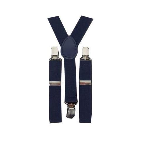 Children's Adjustable Navy Braces for Boys Cover