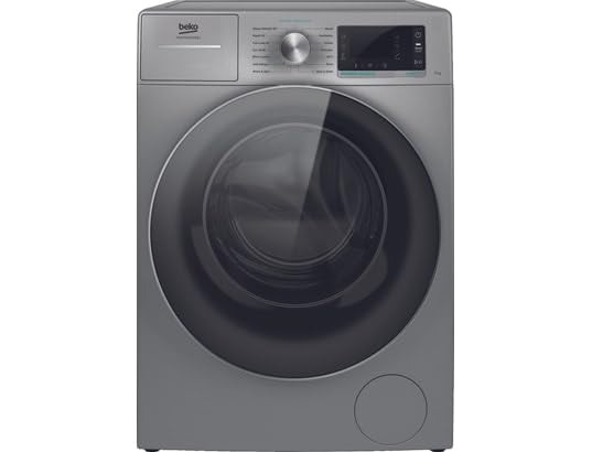 Beko Professional AWB 912S/PRO freistehende Waschmaschine, zertifiziert für den gewerblichen Gebrauch, 9 kg, Schleuderwahl 1200 U/min, silber