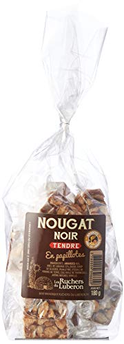 Les Ruchers du Luberon Sachet de Nougat Noir en Papillote 180 g 3760009396609