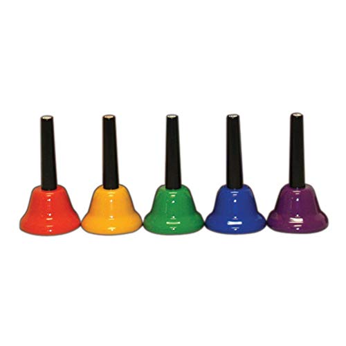 Boomwhackers BWHBC5 5 Note Chroma-notes a mano Bell afinador cromático