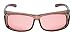 Calabria PC70077 Pink FL-41 Fitover Sunglasses Brown Wear Over Prescription Migraine Blue Light Glasses FL41 Photophobia