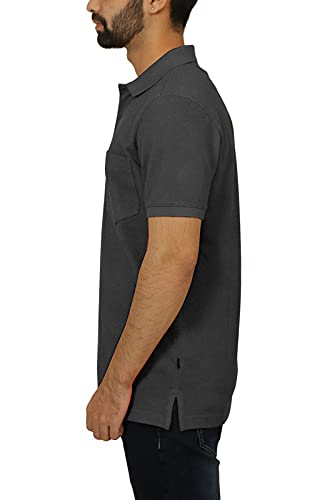 Image of Celsius Men's Half Sleeve Classic Solid Pique Polo with Pocket