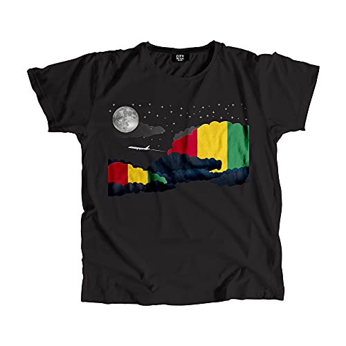 T-shirt Guinea Night Clouds coupe unisexe confortable anti-froissement