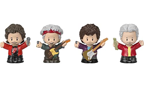 Little People Collector Rolling Stones Special Edition Figure Set In Display Gift Package For Adults & Fans, 4 Figurines #TOP1