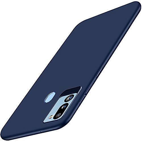 Image of WOW IMAGINE Protective Sleek Back Case Cover for Samsung Galaxy M21 / M30s / M21 2021 Edition (Flexible | Silicone | Shock Proof, Anti Slip, Soft Rubberised | Washington Blue)