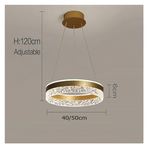PendantLight lustre moderne or pour éclairage salon chic - 8