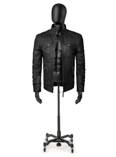 Real Leather Jacket Men - Motorcycle Soft Real SheepSkin Leather Jacket2