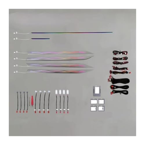 Mold Streamer Decorative Plate Magic Atmosphere Lamp Compatible with GWM Haval DARGO 2021-2022 Interior Light Atmosphere Lamp(Multicolorred)