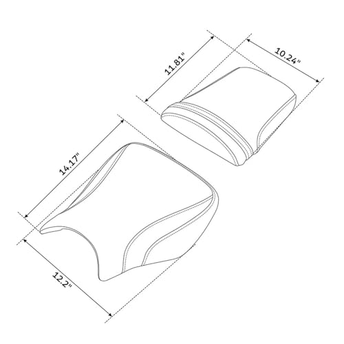 Asiento para CBR1000RR 2004-2007 de sustitución exacta con acabados originales de moto 7