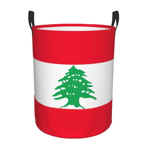 Panier à linge drapeau Liban idéal pour organiser les vêtements du salon - 2