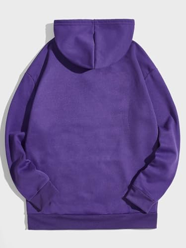 Image of SXV STYLE Hooded Pullover Solid Plain Unisex Cotton Oversized Baggy Sweatshirt Hoodie