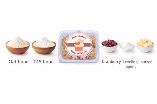 Image of MOM'S BAKERY Crunchy Oatmeal Cookies - Soft, Chewy & Freshly Baked Snack Treats- Ideal for Gifting | Eggless, No Palm Oil, No Preservatives | Healthy & High Fiber for Cravings for Tea Time-200 gm