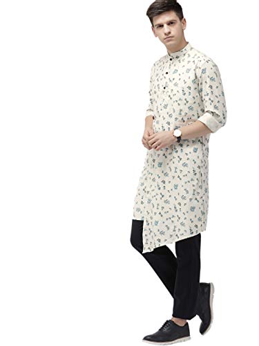 Image of The Indian Garage Co Men's Cotton Regular Fit Regular Kurta