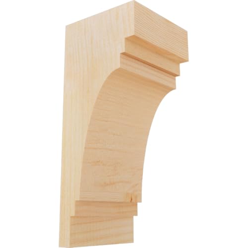 Ekena Millwork COR06X06X14PEC00RDF 6"W x 6"D x 14"H Pescadero Rough Sawn Corbel, Douglas Fir