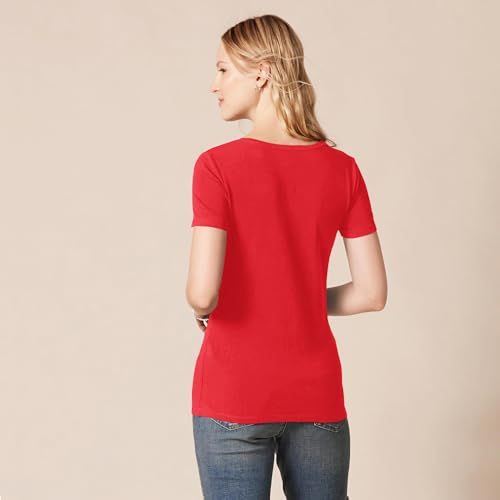 Image of Amazon Essentials Women's Regular-Fit Short-Sleeve V-Neck T-Shirt, Multipacks