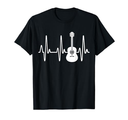 Regalo para guitarristas latido del corazón guitarra Camiseta