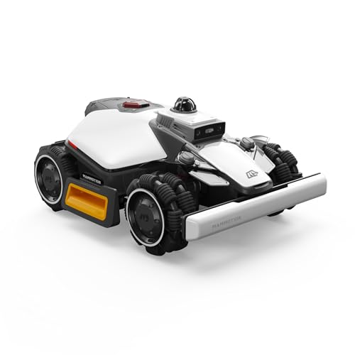 MAMMOTION LUBA Mini 2 AWD 1500 Robot Cortacésped con Soporte de Lavadero, LiDAR 360° y Visión IA de Doble Cámara, sin Cable Perimetral, sin RTK, Pendiente 80%, Modo DropMow, Gestión Batería