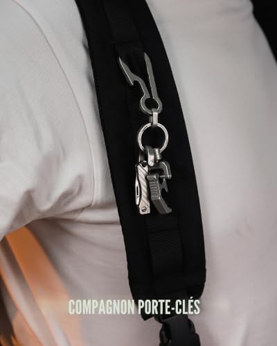 KeyUnity KK15 Couteau Pliant en Titane, avec trou de Serrure, Adapté au Camping de Survie, Couteau d'extérieur EDC, Transport Quotidien – vue 7