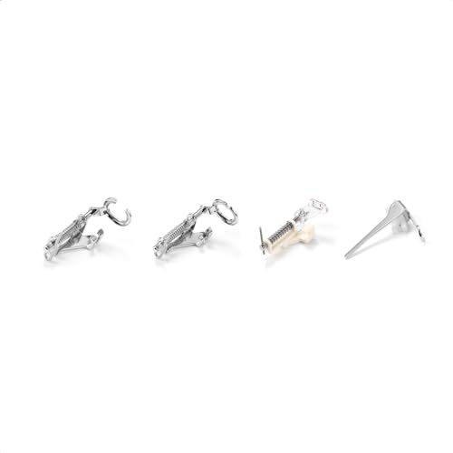 Fiklota ESM41 4-Piece Large Metal Darning/Free Motion Presser Foot Set For Low Shank Singer, Brother, Janome, Juki, And More Sewing Machines - Include Close Toe, Open Toe, Quilting Foot And Embroidery Foot thumb #2