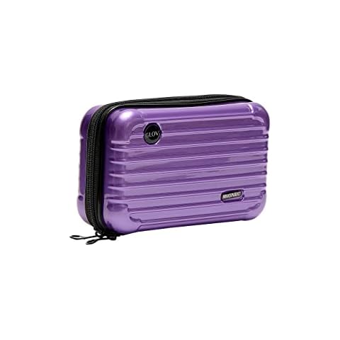 Make Up Case Ladies Toiletry Bags Makeup Travel Organizer Beauty Bag Vanity Case Hard Shell Cosmetic Travel Case Portable Cosmetic Brush Organizer Case 18 x 11 x 6.5 cm Cover