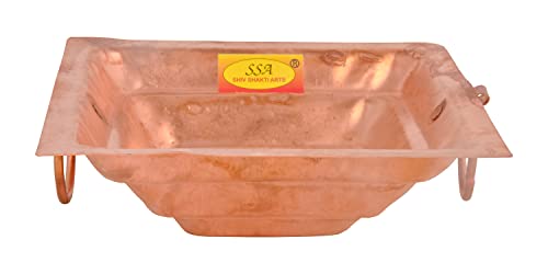 Image of SHIV SHAKTI ARTS Copper hawan Kund | Yagya Kund | Poojan Home - Temple, Ritual Pooja Pourpose, Indian Cultural Religious Item, (NO 10)