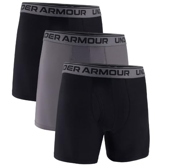 Image of Under Armour mens Multi-pack Performance Tech Boxerjock Brief, 6 inch Inseam, All-day Comfort & Soft