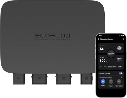EF ECOFLOW 800W Alternator Charger, 3 in 1: DC-DC Fast Charger for
