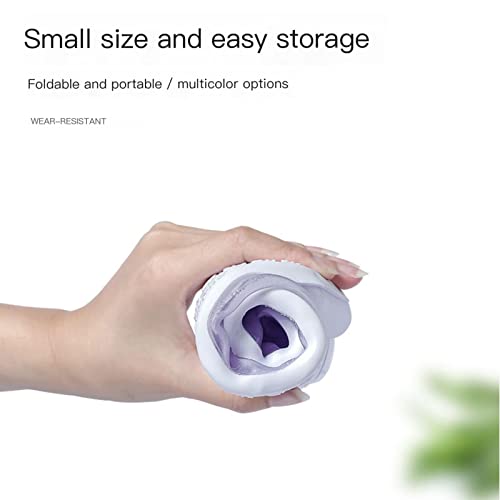 Cubrecalzado impermeable plegable de silicona para lluvia, diseño con tres broches ajustables, para todas las estaciones (Color: B, Talla: Grande) miniatura 6