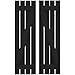 Ekena Millwork ARW102SB415X65BLH Americraft Four 2 Exterior Real Wood Spaced Board-n-Batten Shutters w/Z-Bar (Per Pair), 15 1/2"W x 65"H, Black