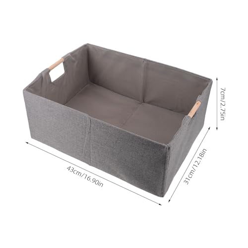 Cesta de almacenamiento de tela resistente con asas para el hogar 3