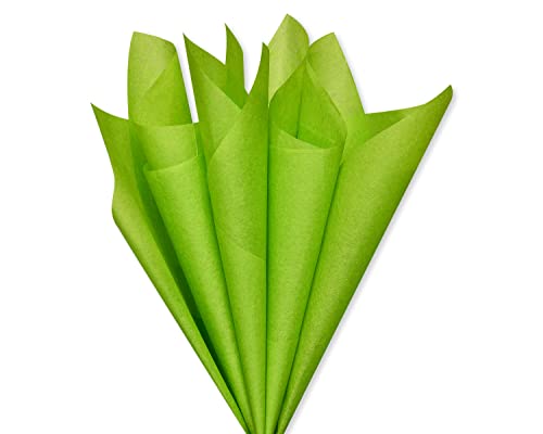 Image of Papyrus 8 Sheets 20 in. x 26 in. Lime Green Tissue Paper for Fathers Day, Graduation, Birthdays and All Occasions