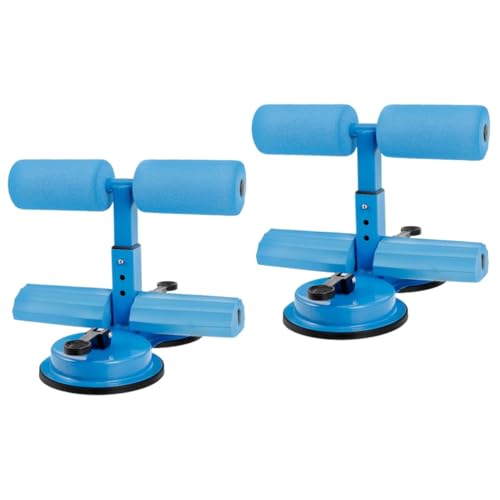 Sosoport 2pcs Ergonomic Sit-up Assistant Device Dual Rod Abdominal Training Bar Cups Fitness Equipment for Aid for Men and Women Flexibility and Stability