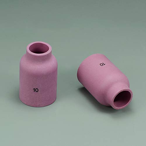 Image of RIVERWELD TIG Gas Lens Alumina Nozzle 53N88 10# 5 /8 inch 16.0mm Orifice 5pcs