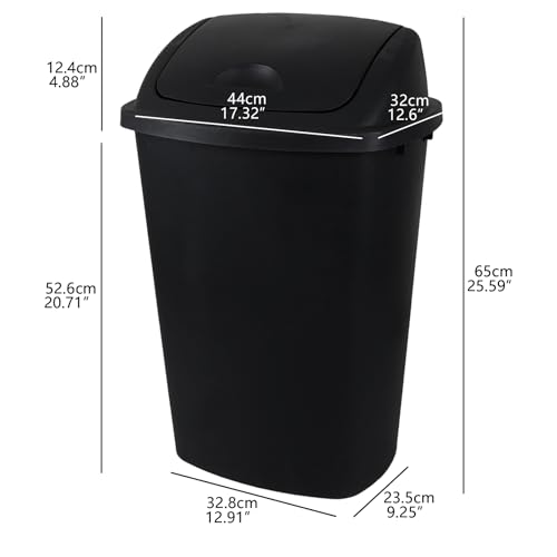 Canecas de basura 13 galones pack 4 negras plástico miniatura 5