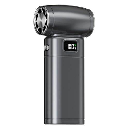 Mini Fan Elettrico Soffiatore DAria con Display LED e Luce 5 Velocità Regolabili Ricaricabile A 130000RPM