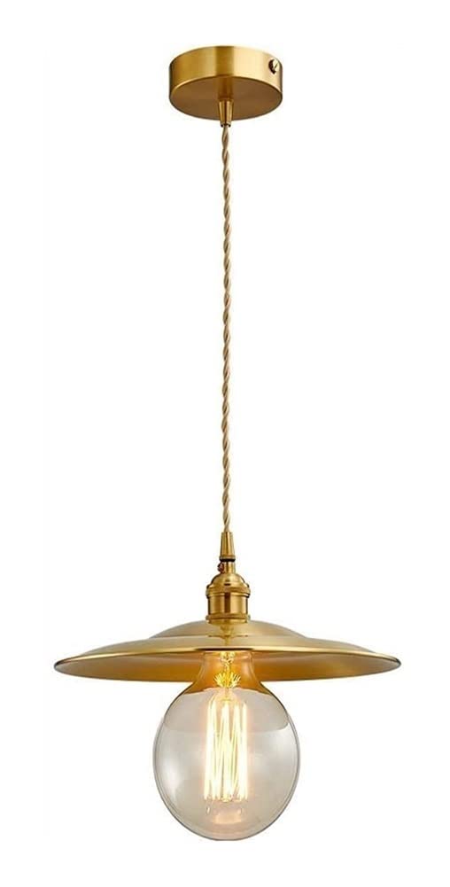 Pendant Lighting تركيب ضوء متجر لوفت الإبداعية الرجعية نمط صناعة الثريا الصغيرة واسعة النحاس بار مصباح القطر عالية تزيين الحياة Dining White Pendant