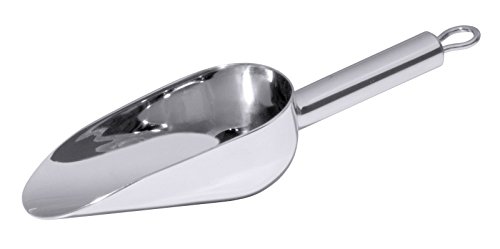 Eis-/Mehrzweckschaufel aus Edelstahl 18/10, fugenlose Verbindung von Schaufeln und Hohlgriff/Länge: 21, 23, 24,5 29 oder 35 cm | ERK (A3 - Länge: 24,5 cm)