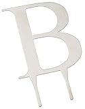 Weddingstar 3 Inch H Brushed Silver Monogram - Letter "B"