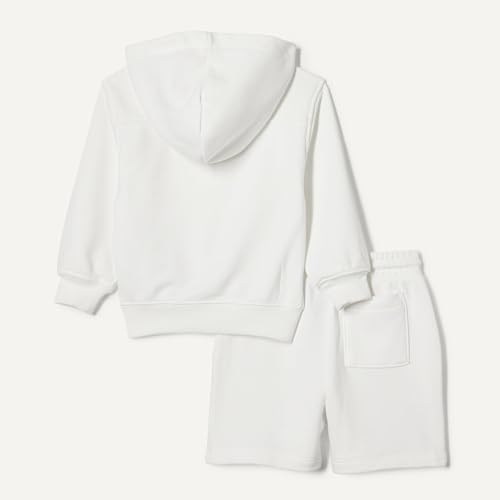 Image of Amazon Essentials Boys and Toddlers' French Terry Hoodie and Shorts Set with Kangaroo Pocket