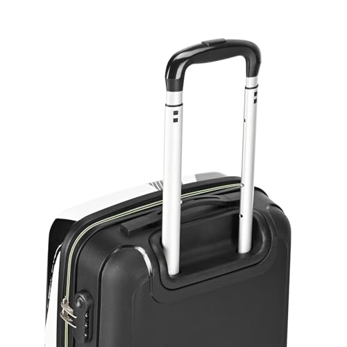 Image of Skybags Polypropylene (PP) Set of 3 Printed (Cabin+ Medium+Large) Hard Suitcase (55+67+77 cm) | Luggage Trolley with 8 Spinner Wheels,Light Weight Bags with 5 Years International Warranty (Black)