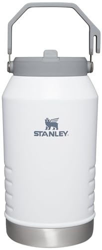 Image of Stanley IceFlow Flip Straw Jug with Handle 96 oz| Twist On Lid and Flip Up Straw | Leak Resistant for Travel and Sports | Insulated Stainless Steel | BPA-Free | Polar