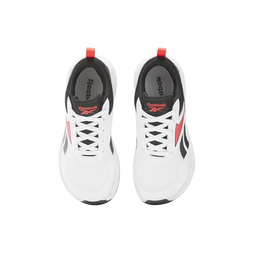 Reebok Kid's Nano Play Sneaker, Footwear White/Black/Energy Red, Big Kid 4.53