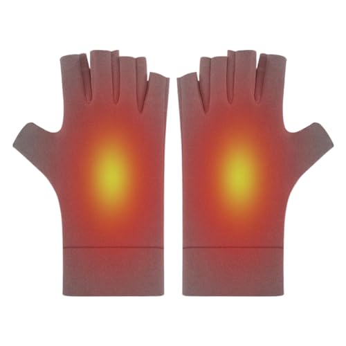 Samuliy Guantes impermeables cálidos sin dedos, cómodos calentadores de manos, guantes cálidos de invierno, calentadores de manos de larga duración, guantes cálidos de invierno para laptop para