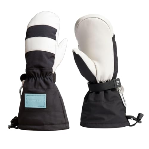 Image of CHOPPER MILL Kids Mountain Mittens for Skiing, Snowboarding, Sledding, Insulated with Extra Long Cuff to Keep Hands Warm in Winter