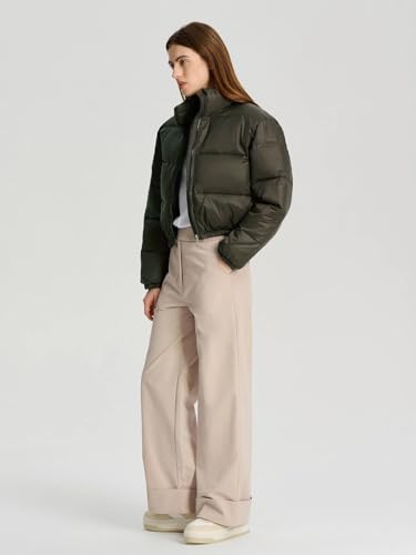 Image of KOTTY Women Nylon Full Sleeve Solid Standard Length Puffer Jacket