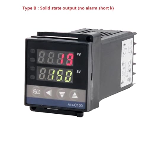 Termostato REX C100 PID universal digital para solucionar fallos de calor en salida SSR 2