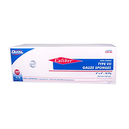 Dukal Gauze Sponge, Type VII, Non-Sterile, 16-Ply Premium, 4" x 4" (Pack of 2000) miniatura 2