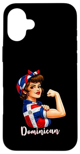 Strong Dominican Girl Girlfriend Dominican Republic Flag �X�}�z�P�[�X iPhone 16 Plus �p